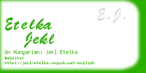 etelka jekl business card